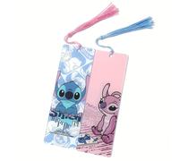 TEMU 1/2 piezas de Marcapáginas Acrílico Hola Stitch & Ángel con Borla para Regalo de Familiar, Útiles Escolares, Accesorios para Lectura de Libros | Marcapáginas de Disney para Niñas