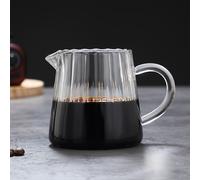 TEMU 1/2 Piezas Jarra de Café Elegante con Forma Ondulada en Cristal para Crema, Leche y Salsa - Ideal para Cocina