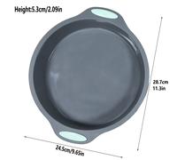 TEMU 1/2 piezas Moldes de silicona redondos para pastel, Bandejas redondas grandes/pequeñas para hornear, Moldes para mousse y Moldes para pizza