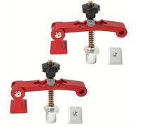 TEMU 1/2pcs Abrazadera de Madera de Acción Rápida para Escritorio, Clip de Fijación Rápida para Bancos de Carpintería, Herramientas de Carpintero con Agujero de 20mm