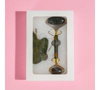 TEMU 1/2pcs Juego de Rodillo de Piedra para Masaje Facial - Kit de Cuidado de la Piel para Uso en Casa y Spa