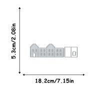 TEMU 1 3D de casa, molde para decoraciones de Navidad y Halloween, ideal para decoración de tarjetas, álbumes de recortes y tarjetas de álbumes de fotos