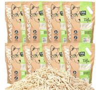 TEMU 1/4/8 Bolsa Arena para Gatos Tofu sin Polvo Fácil de Aglomera los Olores se Lanza en el Inodoro los Olores Ideal para Gatos que Tragan Arena y Respetuosa con el Medio
