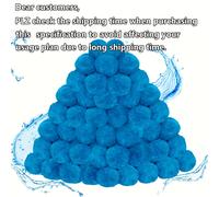 TEMU 1.5/1/0.5kg Pool Filter Balls, New Upgrade Swimming Pool Filter Sand Alternative, Reusable Blue Filter Media Balls, Replace 150 lbs Filter Sand, Lasts for Seasons11