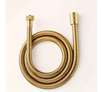 TEMU 1.5mm Manguera de Ducha Flexible Chapada en Oro con Acero Inoxidable 304 y Conexiones de Latón - Manguera Corrugada para Cabezal de Ducha, Duradera Instalación