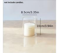 TEMU 1 , 7 Tamaños Diferentes Vaso de Vidrio para Velas Flotantes para de Mesa de Boda, Vaso Cilíndrico de para Decoraciones de , Portavelas para , Decoración de Habitación, Decoración del Hogar