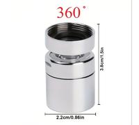 TEMU 1 aireador de grifo giratorio de latón de | Grifo de de agua para baño, cocina, bidé, accesorios de malla de filtro de metal plateado