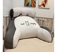 TEMU 1 Almohada Ergonómica para Lectura con Soporte Ajustable, Cojín Multifunción Ideal para Exteriores y Camping | de Columna para Cama Jardín, Sofá o Silla | Tela Transpirable en Poliéster