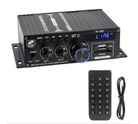 TEMU 1 Amplificador de Potencia Inalámbrico 5.0, de Audio Estéreo Hifi de 2.0 para y Graves, Adecuado para Altavoces en Cine en Casa o Sistemas de Sonido para Automóviles