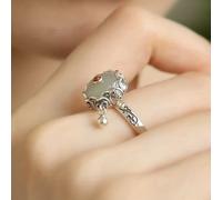 TEMU 1 anillo de rueda de oración de con hebilla de paz, un anillo ajustable de estilo un de en un chino para mujer