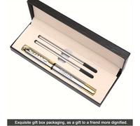 TEMU 1 bolígrafo de metal + 2 recambios + de regalo, regalos personalizados de lujo para oficina y negocios para hombres. Bolígrafo de punta lujoso con 0.5, ideal para ocasiones festivas
