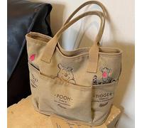 TEMU 1 Bolsa de Vintage Disney Winnie the - Diseño Retro con Cremallera, Múltiples Bolsillos y Gran Capacidad para Oficina o Viaje, Regalo de San Valentín y Uso Diario, Resistentes,