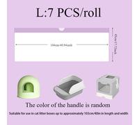 TEMU 1 Bolsas de arena para gatos, tamaños S/M/L, polietileno duradero, forma cuadrada plegable, cintas de cierre, , forros para de arena para gatos para tiendas de mascotas y uso en el hogar