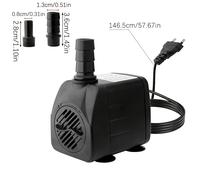 TEMU 1 Bomba de Acuario con Enchufe EU AC 220V 3W-5W-8W-10W | Filtro de Aire para Estanque de Peces, Fuente de Jardín, de ABS, Sin Batería