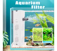 TEMU 1 bomba de filtro sumergible para acuario, ideal para peceras, funciona silenciosamente, proporciona aireación de oxígeno, como bomba de agua y generador de , 220V.