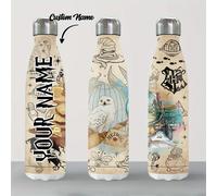 TEMU 1 Botella de Acero Inoxidable Personalizada WB 18oz - Diseño Mágico de Harry Potter con Ilustraciones , Regalo Navideño para Fans, Uso en Exteriores y Hogar, , Temática Mágica