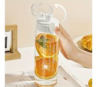 TEMU 1 Botella de Agua Plástica Libre de BPA 26oz, Diseño y Anticaídas, Forma Redonda Transparente de Gran Capacidad para Exteriores, Gimnasio y Senderismo - Solo a , con Cierre Fliptop