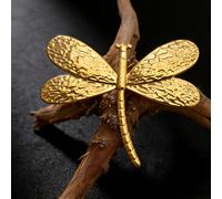 TEMU 1 broche de de acero inoxidable de lujo | Pin de dorado y plateado vintage, para uso diario y fiestas, chapado en oro de 18K, accesorio compacto y exquisito