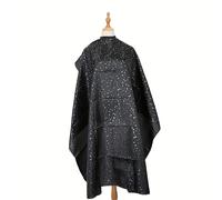 TEMU 1 capa para teñir y cortar el cabello con diseño de cielo estrellado, capa profesional para estilistas de salón para que las pelusas se peguen a un corte de pelo