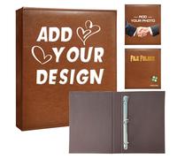 TEMU 1 Carpeta de personalizada - Tamaño A4, Organizador de archivos de de 4 anillos con bloc de notas desmontable, Adecuado para negocios, hogar, gestión de categorías, personalización, Regalo de