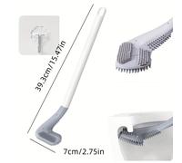 TEMU 1 , Cepillo de baño para golf, Cepillo de baño de goma de mango largo para el hogar, Cepillo de limpieza para pared sin taladro