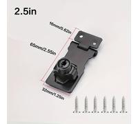 TEMU 1 Cerradura de cilindro para | Cerradura de metal para puerta, armario, buzón, cajón, 2 llaves y tornillos de montaje, fácil de instalar - para armarios, buzones, cajones, cerraduras de puertas