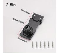 TEMU 1 cerradura de seguridad para muebles, cerradura para puerta, gabinete, buzón, cajón, armario, casillero con 2 llaves. El hardware 6 tornillos.