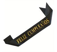 TEMU 1 cinturón de , cinturón de de para el carnaval español, suministros de decoración para fiestas temáticas mexicanas (negro-dorado), accesorios para cabina de fotos de