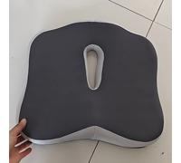 TEMU 1 Cojín de Asiento de Espuma Viscoelástica, Diseño Ergonómico con Ranura Central, Ideal para Oficina, Hogar o Asientos de Coche para Largas Jornadas, Soporte con Base Antideslizante