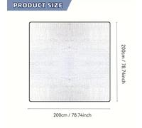 TEMU 1 Colchoneta de , Tapete para Tienda, Manta Plegable para Playa y Picnic, Alfombra Portátil para Exteriores, Lona de Camping, Senderismo