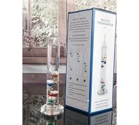 TEMU 1 Columna Termómetro con Flotante, Decoración Creativa de Física, Medición de , Diseño, Material Duradero, para Regalos de /Negocios, Adecuado para Decoración de Dormitorio//Oficina, de Ciencia