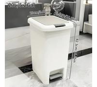 TEMU 1 Conjunto de Gran Capacidad de Basura de Plástico Rectangular con Tapadera, Sin Acabado, para Cocina, Oficina, Dormitorio, Organización del Hogar y Suministros de Limpieza