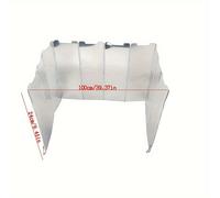 TEMU 1 Conjunto De Tablero A Prueba De Viento Para Acampar Al , Parabrisas Plegable De Aleación De Aluminio Con Pasador Y Bolsa De Tela