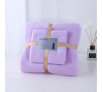 TEMU 1 Conjunto de toallas de baño de coral de felpa, 333 GSM de poliéster tejido, toallas super suaves y absorbentes de secado rápido con bordes cortados, conjunto de estilo moderno para e