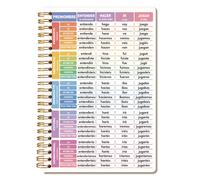 TEMU 1 Cuaderno de Cubierta con Tabla de Española, Encuadernación Sin , Tamaño A5 (8.3'' x 5.5''), Cuaderno , Ideal para Aprender Español, Regalo para de Español