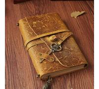 TEMU 1 cuaderno de dibujo a , cuaderno de cuero vintage, cuaderno , 7,5 x 5,5 pulgadas, 100 hojas, 200 páginas, adecuado para oficina, regalos y regalos de vacaciones.