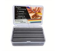 TEMU 1 de 100 Piezas, 5,41", 2,8 Mm 2B, Láser de Reemplazo de Lápiz para Carpintería, Accesorios de para Carpintería, de Construcción, , Carpintero, Lápiz, Instrumentos de Escritura