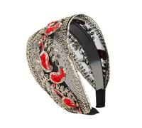 TEMU 1 de ancha para , cubierta para mujer, para cabello , cabello roto, planchado, ancha de encaje, pinza para el cabello con dientes, antideslizante, aro para el cabello