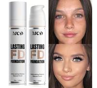 TEMU 1 de base de maquillaje diseñada para mujeres, que proporciona una cobertura de larga duración. Tiene una fórmula no pegajosa, actúa como corrector, y disimula imperfecciones.