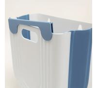 TEMU 1 de basura portátil plegable con gancho - diseño rectangular moderno y sencillo, ahorra , plástico duradero para cocina o baño, fácil limpieza de superficies