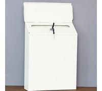 TEMU 1 de buzón para montaje en pared, buzón de hierro estilo europeo, buzón americano sugerencia box, buzón de estilo para colgar en la pared