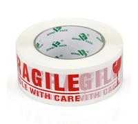 TEMU 1 de Cinta de Embalaje con Advertencia de Frágil - Cinta Adhesiva Fuerte para de Cartones, 1.89 pulgadas X 72 Yardas, PACK