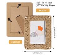 TEMU 1 de fotos colgante para 4x6 pulgadas | Adecuado para pared de casa, y oficina, Navidad, Día de San Valentín, decoración de de , de aniversario de boda | de madera artificial de nogal vintage