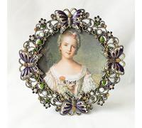 TEMU 1 de Fotos Vintage en Estilo Europeo de Lujo , de Pintura al Óleo Clásica Redonda , Adorno de Escritorio