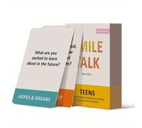 TEMU 1 de juguete SMILE TALK, juego de mesa para entretenimiento familiar e interacción entre , que adecuados, adecuado para regalos de Halloween/Navidad, para la | 55 cartas |