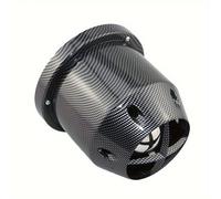 TEMU 1 de limpiador de filtro de admisión de aire frío de flujo universal para coche SUV de 3 pulgadas (76 mm) con cabezal de hongo para entrada de filtro de aire modificado, con de fibra de carbono