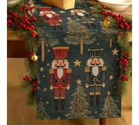 TEMU 1 de Mesa Navideño - Diseño con de | Mantel Rectangular 100% Poliéster para Decoración de Catering Festivo, Decoración de de Navidad