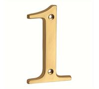 TEMU 1 De Número De Casa De Metal De 4 Pulgadas (101 Mm), Número De Casa De Latón Y Letra, Número De Casa De , Letrero De Dirección De Buzón, Número De Casa Exterior Del 0 Al 9