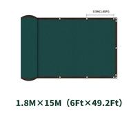 TEMU 1 de pantalla de privacidad resistente | Cubierta de malla de de privacidad para jardín de color verde con para pared, jardín, patio, patio trasero, ×15M, tela de malla de polietileno de densidad