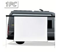 TEMU 1 de pantalla de proyección de extensión para toldo de RV, pantalla lateral para tienda de campaña para el vehículo, compatible con toldos Fiamma